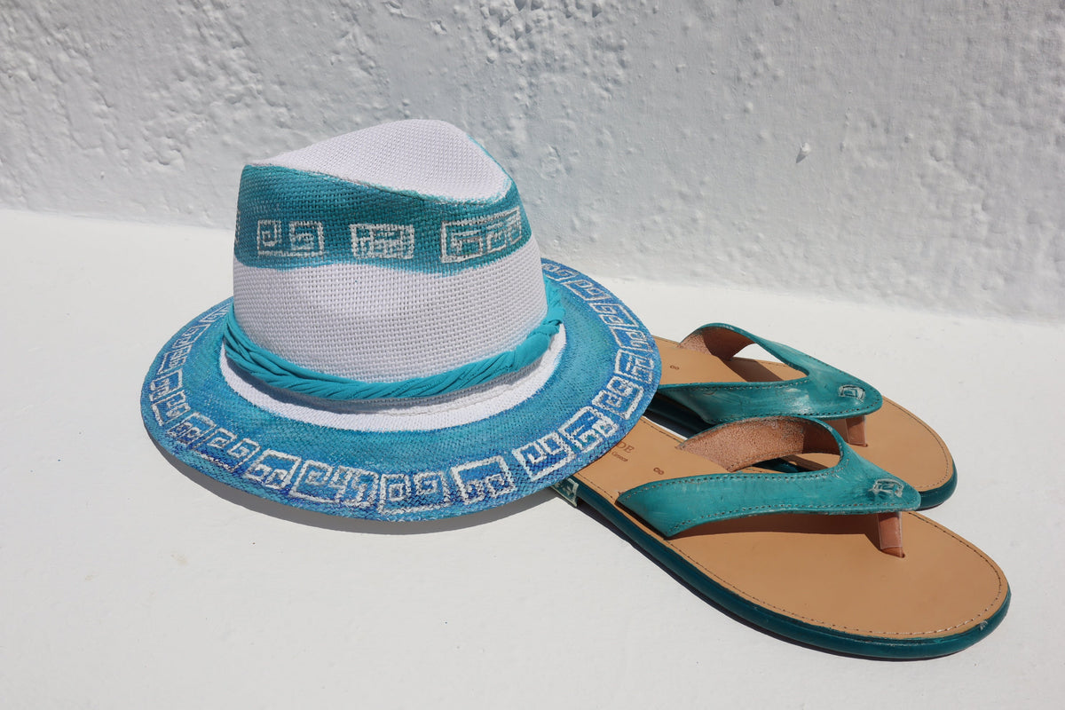  Hand-painted Women's Sandals- Antigone