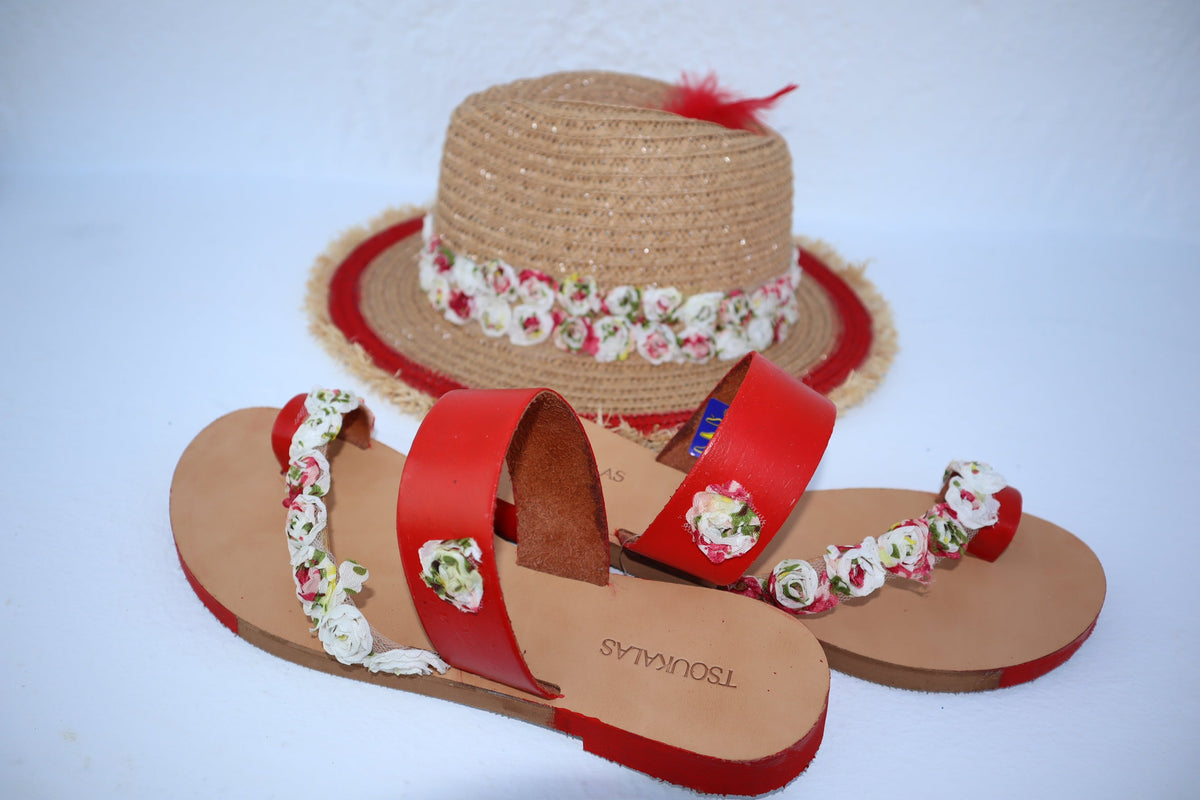 Hand-Painted Women's Sandals-Primavera